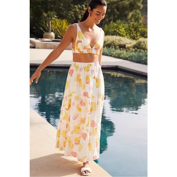 Charlie Holiday Willow Tiered Maxi Skirt (XS) - Picture 1 of 5